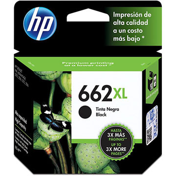CARTUCHO DE TINTA HP 662XL CZ105AL 6,5ML NEGRO