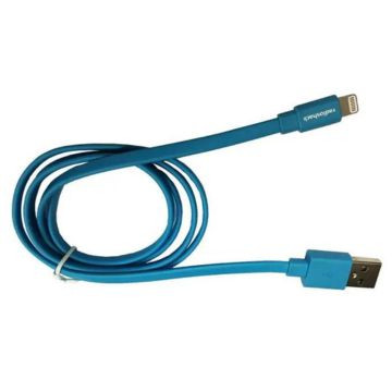 CABLE LIGHTNING PLANO A USB 3 PIES AZUL