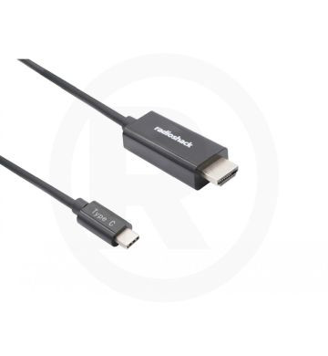 CABLE TIPO C A HDMI M A M 6P NEGRO