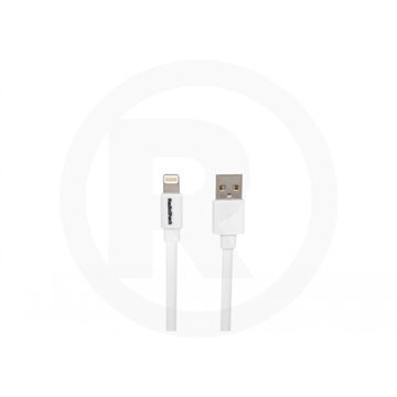 CABLE PLANO LIGHTNING A USB 6 PIES BLANCO
