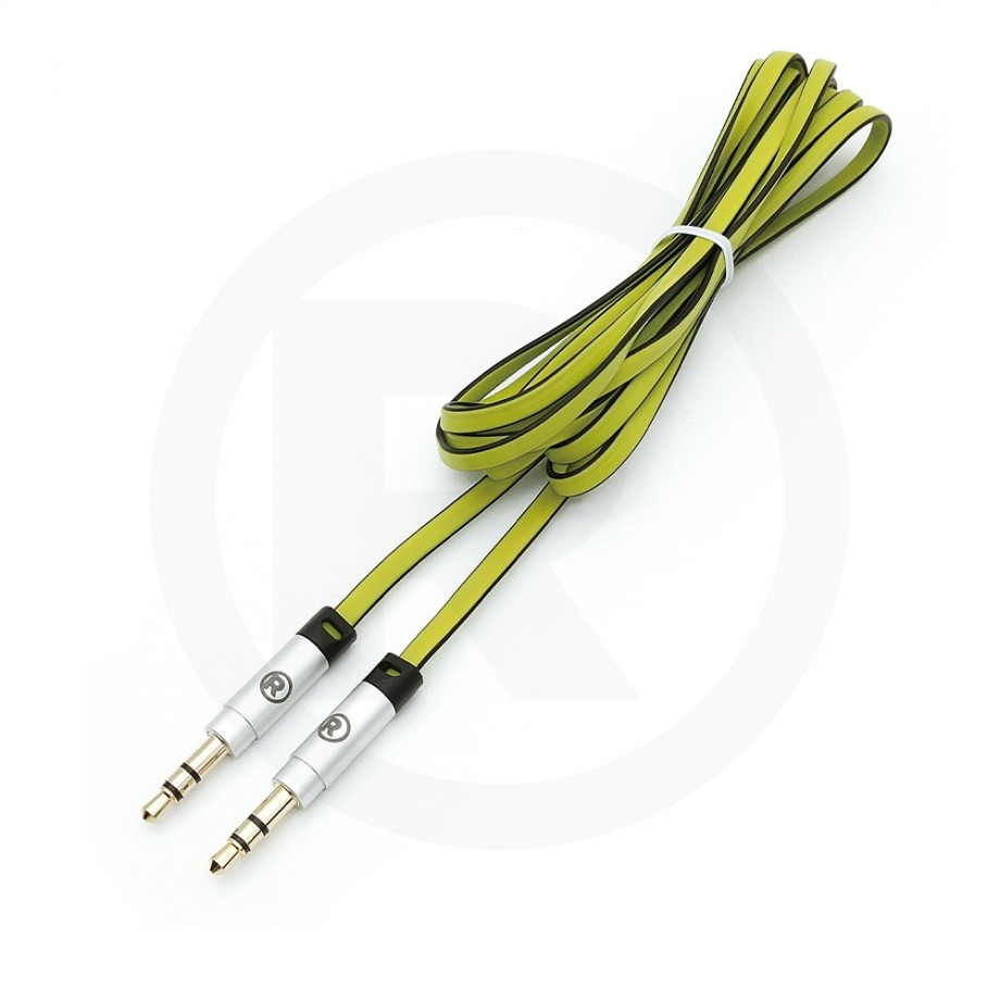 CABLE 3 5MM PLANO VERDE TIP METALICO 6P