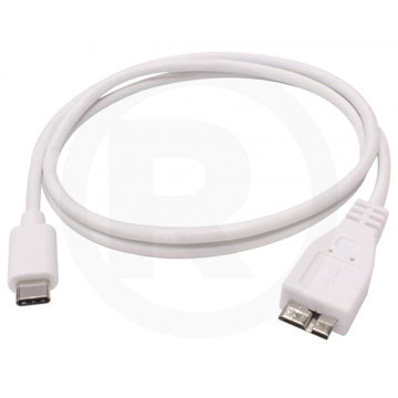 CABLE TIPO C A MICRO USB 3.0 BM 3 PIES BLANCO