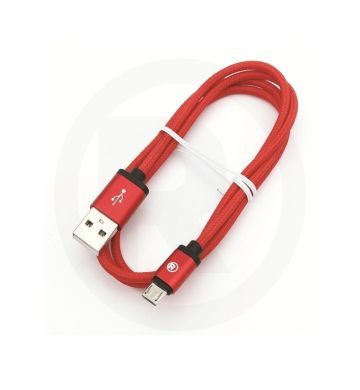 CABLE USB2 0 AM A MICRO USB M TRENZ ROJA 3P